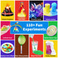 Jopsheen 110+ Science Experiments Kits For Kids, Science Projects Stem Activies Toys Gifts For Boys & Girls, Volcano Eruption, C