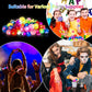 65 Pack Birthday Party Favors For Kids- Goody Bag Stuffers Light Up Rings Bulk Toys, Glow In The Dark Party Supplies - Led Colorful Rubber Rings Surprise Gifts For Halloween Party Easter Concert Shows
