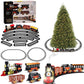 Large Classic Holiday Christmas Tree Train Set With Sounds Lights Smoke For Around Under The Christmas Tree