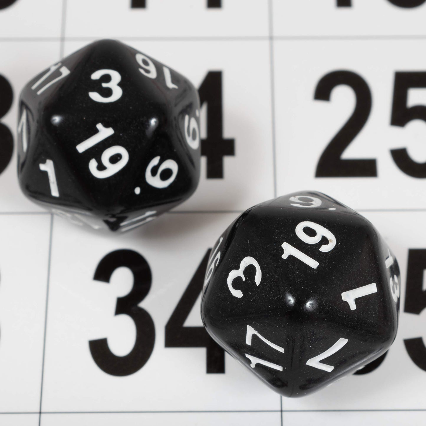 LEARNING ADVANTAGE Polyhedra Dice - 20 Sides - Set of 12 - Hands-on Math Manipulative - Teach Early Numeracy - Math Games for Ki