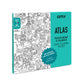 Omy Giant Coloring Poster - Atlas - Map of The World | Explore The Continents and Countries of The World | 40 x 28 Inches | Crea