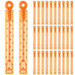 Rotatingpals 32 Pcs Red Star Print Bubble Wands Orange Bubble Wands for Party Favors Summer Activity Birthday Gifts School Prize