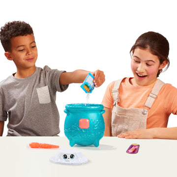 Magic Mixies Magical Gem Surprise Cauldron - Medium Water Mixie Plushie & Magic Ring, Model 14883, Non-Electronic