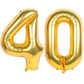 40 Inch Gold Number Balloons Helium Foil Mylar Balloon Birthday Party Banquet Decoration 40