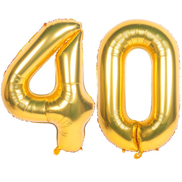 40 Inch Gold Number Balloons Helium Foil Mylar Balloon Birthday Party Banquet Decoration 40