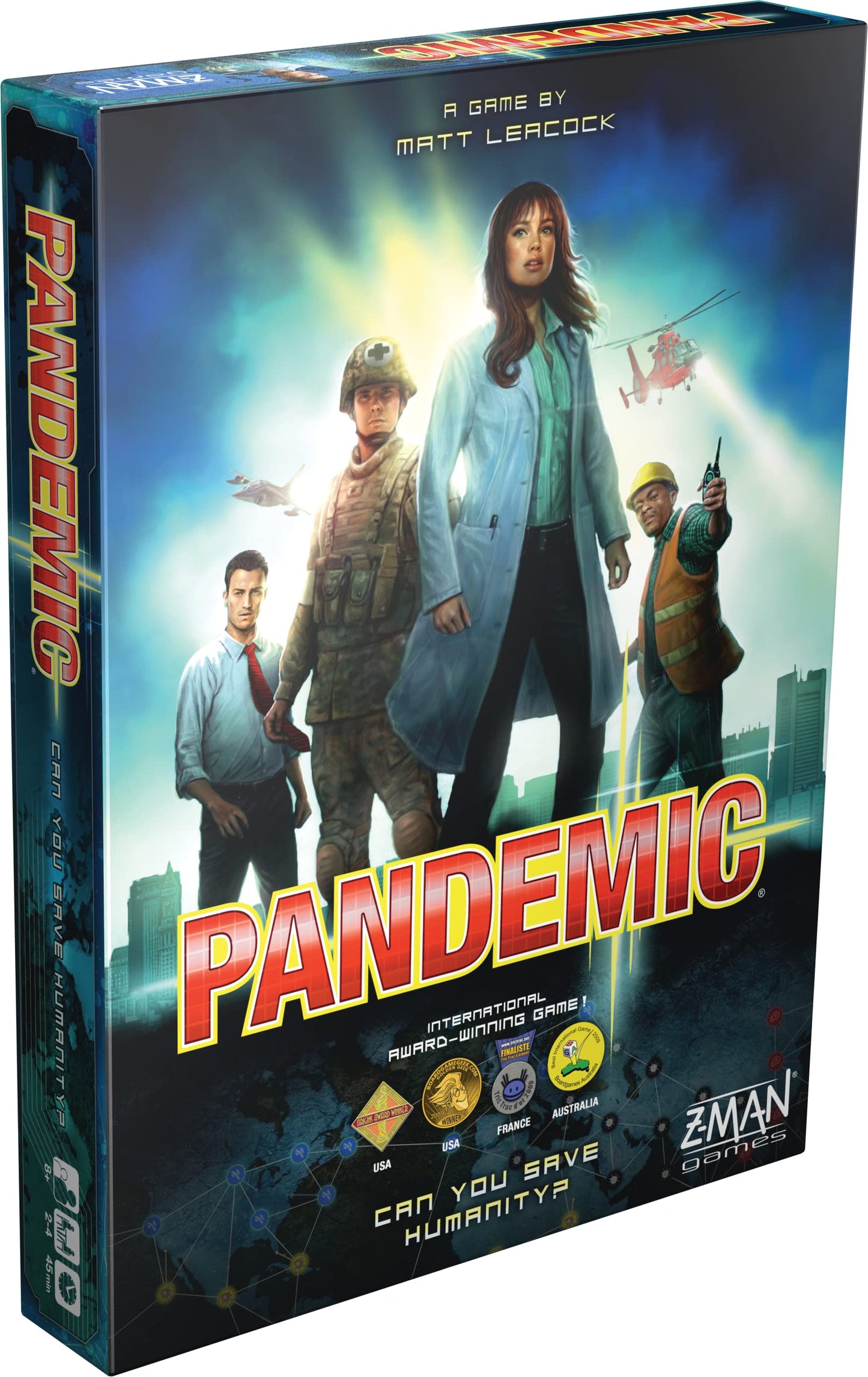 Pandemic Board Game (Base Game) | Cooperative Board Game For Adults And Family | Ages 8+ | 2 To 4 Players | Average Playtime 45