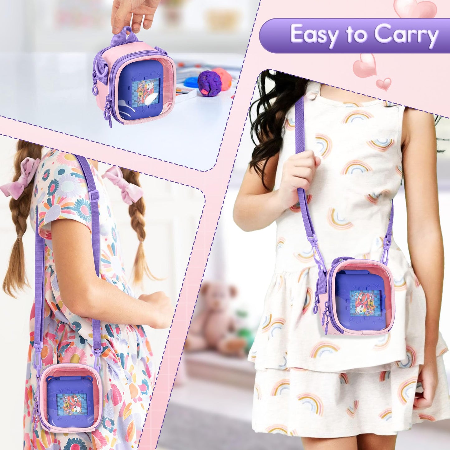 Graoso Carrying Case Compatible With Bitzee Interactive Toy Digital Pet, Portable Bag With Shoulder Strap For Virtual Electronic