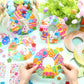 Hollowfly 48 Sets Easter Wreath Craft Kits DIY Wreath Hanging Ornaments Make Your Own Paper Craft with Stickers for Home Party F