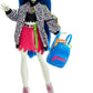 Monster High Ghoulia Yelps Doll - 10.3" Posable, Blue Hair, Multicolor, Model HHK58, Includes Pet & Accessories