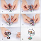 QLKUNLA Gyroscope Toy - Metal Anti-Gravity Rotating Desk Toy, Small, Bright Colorful Shades, Model QL-110