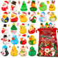 24 Pack Rubber Ducks Jeep Ducking with a Bag- 2 Christmas Assortment Duckies for Jeep Duck Christmas Themed Cruise Duck for Pool  Party Favors  Birthday Gifts  Classroom Incentives  Kids Bath Toys