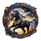 Wooden Puzzles For Adults - Elegant Horse Wooden Jigsaw Puzzle - Unique Animal Shaped Wood Puzzles Adult - Creative Birthday Gif