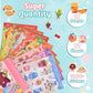 Tageenla Scratch and Sniff Stickers, 72 Sheets, 1500+ Scented Food Themes, Colorful Paper Stickers for Classroom Rewards