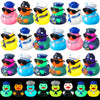 Rotatingpals 24 Pcs Halloween Cruise Ducks Light up Rubber Ducks Glow in The Dark Cruise Ship Hiding Accessories 2.4 Inch Nautical Sailing Rubber Decor for Thanksgiving Christmas Party Favor Birthday