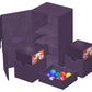 Ultimate Guard Twin Flip'N'Tray 200+, Deck Case For 200 Double-Sleeved Tcg Cards + Dice Tray, Purple, Independent Magnetic Closure & Microfiber Inner Lining