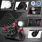 Costzon 6V Battery Powered Toddler Motorcycle, Red, 30"x17"x23", Detachable Training Wheels, Soft Start, Headlights & Music, Model AHL008