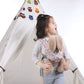 GAGAKU Baby Doll Carrier - Front & Back Stuffed Animal Carrier, Pink, Model BBDC1905-P, Cotton Material for Little Girls