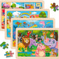Wooden Puzzles for Kids Ages 4-6  4 Packs 24 PCs Jigsaw Puzzles Preschool Educational Toys Gifts for Children Ages 3-8  Kids Puzzle for 3+ Year Olds Boys Girls