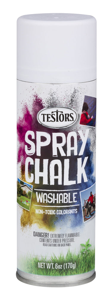 Testors Spray Chalk, White, 6 Ounce (Pack Of 1), 307587