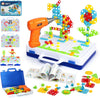 TOYIQ Junior Engineer 3D Creative Animals Kit  4 in 1 DIY Building Toy with Electric Drill, Screw Puzzle Board Game for Kids Bo