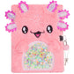 Axolotl Diary for Girls with Lock  Plush Axolotl Toys Gift for Teen Girls Back to School  Kids Writing Journal Notebook  Birthday Gifts for Little Girls Ages 5 6 7 8 9 10-12 Year Old