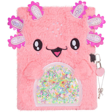 YOYTOO Rabbit Diary for Girls with Lock and Keys, Cute Bunny Journal Notebook for Kids, Plush Lock Diary with 160 Lined Pages fo