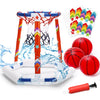 Eaglestone Pool Basketball Toys, Floating Basketball Hoop For Pool Game, Inflatable Swimming Pool Toys For Toddlers With 3 Large Balls, Pump, Water Basketball Hoops W/Stickers For Kids And Adults