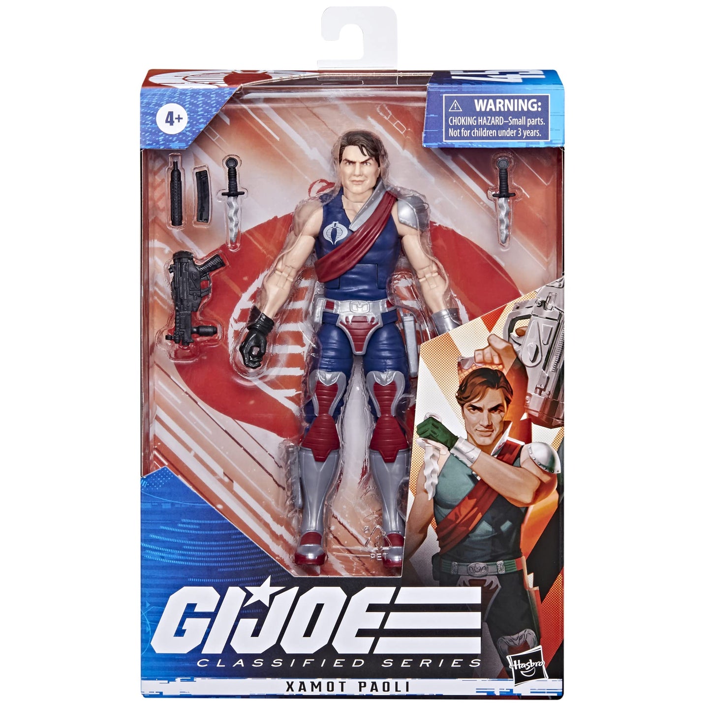 G.I. Joe Classified Series Xamot Paoli Action Figure 45 Collectible Premium Toy, Multiple Accessories 6-Inch-Scale With Custom P