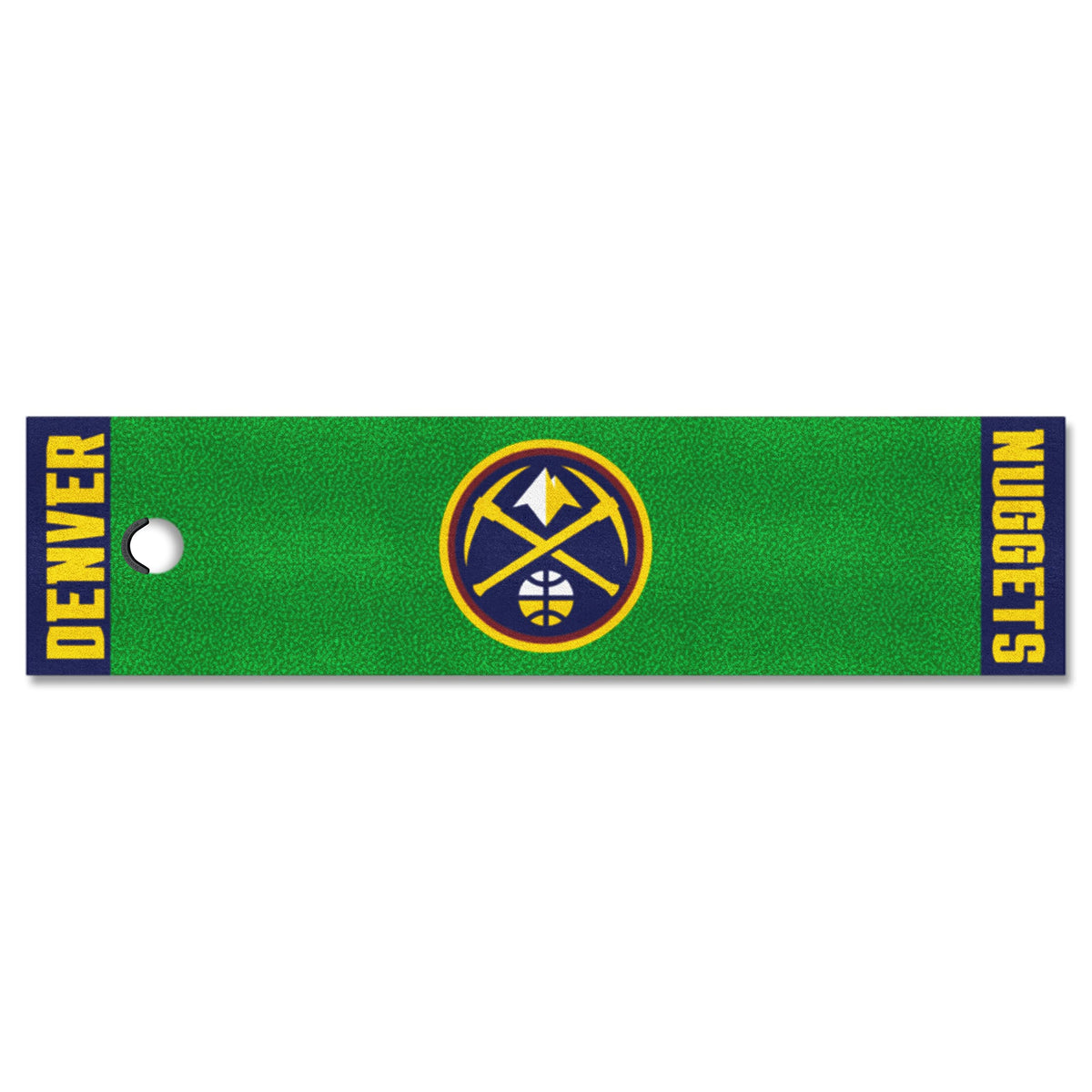 FANMATS NBA Denver Nuggets Nylon Face Putting Green Mat , 18x72