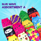 Cats Vs Pickles 12Pk Mystery Bags Blue Wave A 4' Bean Filled Plushies For Advent Calendars | Blind Bags For Girls And For Boys | Surprise Bean Collectibles | Mystery Bag For Kids & Adults | 12-Pack