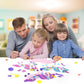 Vkpi 4 Pieces Eva Foam Art Crafts Gift Kit, Make Create Your Own Unicorns, Cartoon Foam Paper Craft Projects For Kids Ages 4+ To