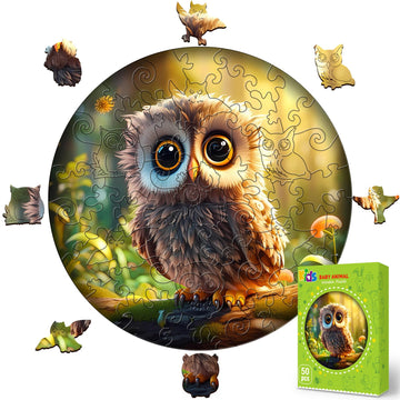Easter Gifts for Kids Girls Boys, Easter Basket Stuffers, Wooden Jigsaw Puzzles for Kids Ages 4-6, 50 Piece Unique Shape Animal 