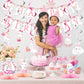 26 Pcs Easter Bunny Birthday Party Decorations Kit Bunny Party Supplies Bunny Birthday Banner Bunny Honeycomb Centerpiece Rabbit