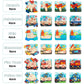 Merrypony Wooden Puzzles For Toddlers 1-3, 6 Pcs Puzzles For Toddlers 2-4, Vehicle Shape Montessori Puzzles For 1 Year Old, Wood