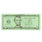 LEARNING ADVANTAGE Five Dollar Play Bills - Set of 100 $5 Paper Money for Teaching Currency & Math - Small, Multi, Model 7519