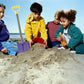 Dsmile 2 Pack Beach Shovels for Kids, 24.4 Inch Long Sand Shovels Gardening Tools Snow Shovel Sturdy Stainless Steel Handle ABS