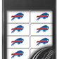 MasterPieces NFL Buffalo Bills Double Six Dominoes Game, One Size, Team Color, Model 41814, Ages 3+