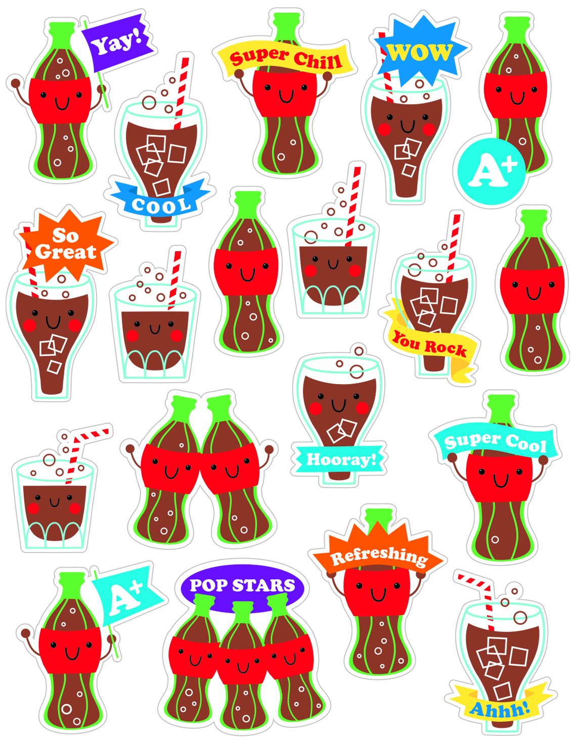 COLA STICKERS SCENTED