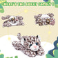 IKASA Leopard Stuffed Animal Set - 18" Mama Cheetah Plush Toy with Mini Babies, Soft Polyester, Cute Gift for Kids