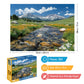 300 Pieces Nature Puzzle for Adults,Maroon Bells Mountain Lake Landscape Large Piece for Kids Adults Teens,Recycled Paper,Glossy