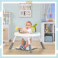 Dream On Me Curio Sit N Seek Baby Activity Center, 2-in-1 Play Table, Lime, Adjustable Height, 3 Detachable Toys, Model 2441AC-LIME1