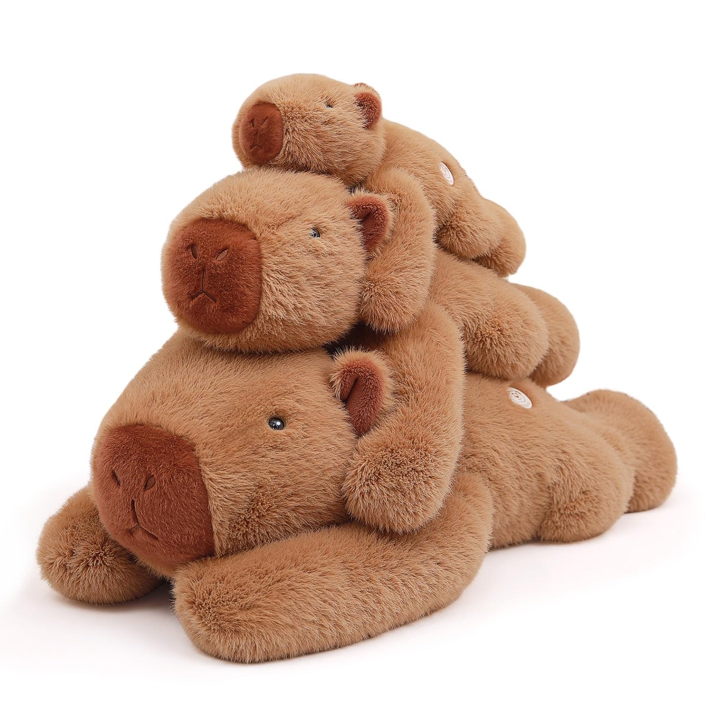 TITQWOP 12in Weighted Capybara Plush - Ultra-Soft Weighted Stuffed Animals for mature-themeds  Adorable Capybara Stuffed Animal Toy  Huggable Stuffed Gift for Kids Girls Boys