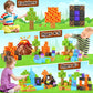 Dinosaur Toys Magnetic Blocks - Build Mine Magnet World Dinosaur Adventure Set, Magnetic Building Blocks Outdoor Toddler Toys For 3+ Year Old Boys & Girls, Creative Jurassic Scenes Kids Toys Games