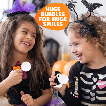 Artcreativity Halloween Spit Bubble Squeeze Toys - Set Of 12 Halloween Squeeze Toys - Squishy Halloween Stress Toys That Blow Bubbles When Squeezed - Non-Candy Halloween Goodie Bag Stuffers For Kids