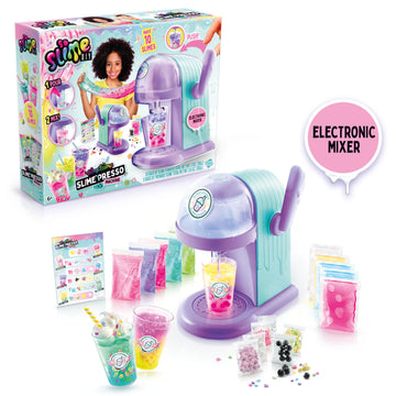 Canal Toys So Slime Slime’Licious Slime’Spresso Machine; Brew A Cuppa’ Stretchy Slime; Mixing Slime Has Never “Bean” So Much Fun; Simply Pour And Mix To Make 10 Slimes; 5 Premade Slimes; Ages 6+