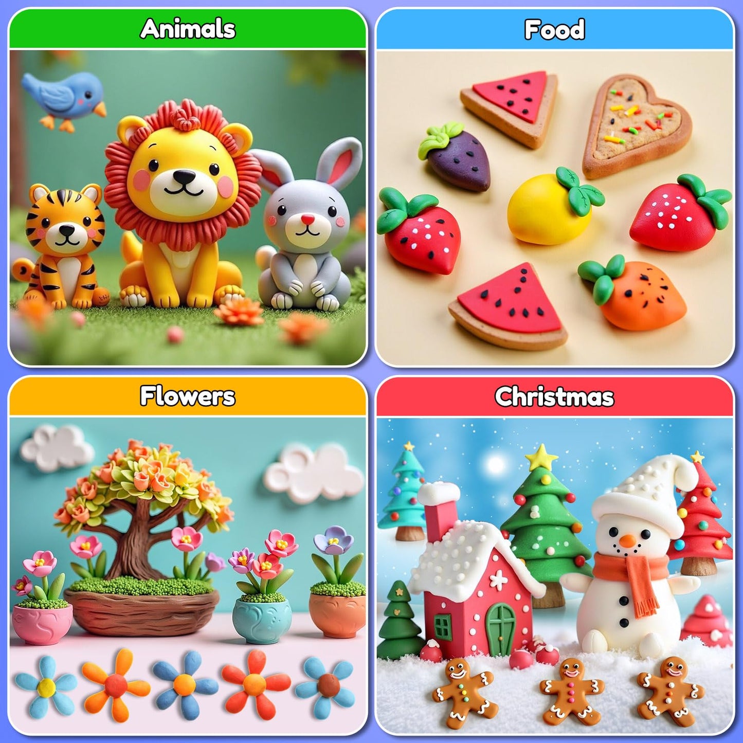 YOPINSAND Air Dry Clay 115 Colors, Modeling Clay for Kids, DIY Molding Magic Toy with Tools, Gift for Kids Boys Girls