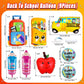 Back To School Balloons, Pencil Apple Crayon Foil Balloons, Welcome Back To School Decorations, Back To School Helium Mylar Ball