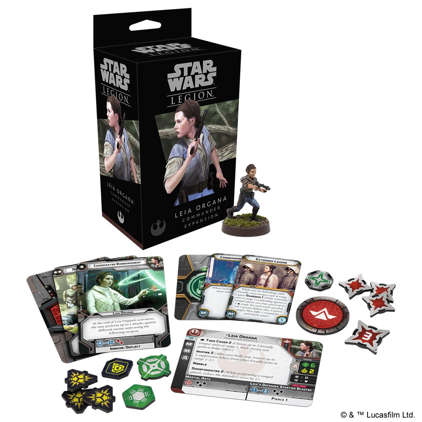 Star Wars: Legion Leia Organa Commander Expansion - Lead The Rebellion! Tabletop Miniatures Strategy Game For Kids And Adults, A