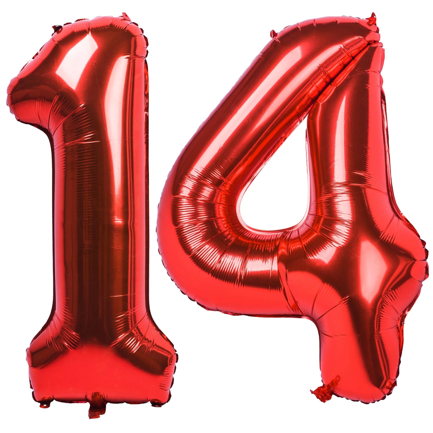 40 In Red Number Balloons Helium Foil Mylar Balloon Birthday Party Banquet Decoration Digital 14