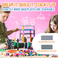 Strictly Briks Compatible With Lego Classic Stackable Baseplates, Building Bricks For Towers, Shelves, And More, Charcoal Gray,